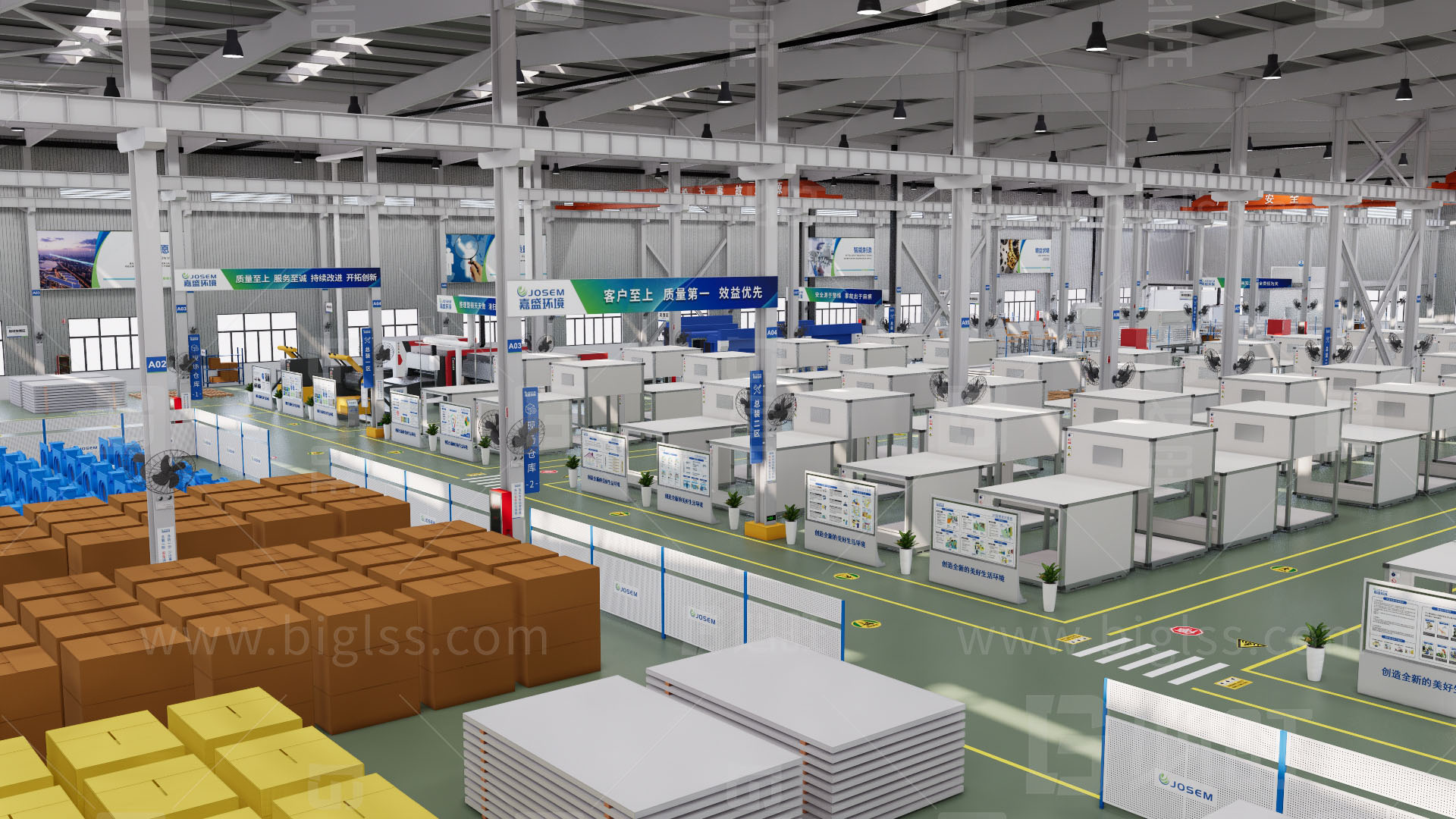 工廠目視化，車間目視化，目視化設計，空間設計