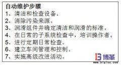 <b>設備自主保全推進的要點及自動維護步驟</b>