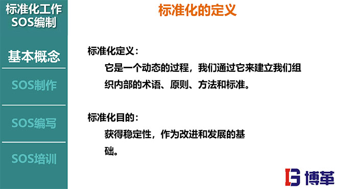 標準化作業(yè)SOS編寫方法培訓課件
