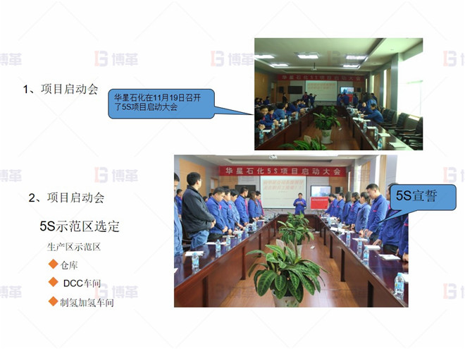 項目啟動 某化工廠生產(chǎn)區(qū)5S改善案例 項目啟動